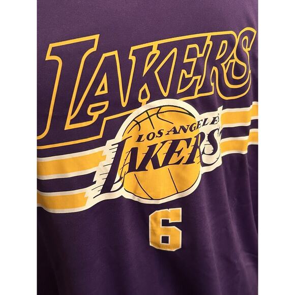 Lebron James LA Lakers NBA Purple #6 Jersey Mens Size L Large - Picture 2 of 6